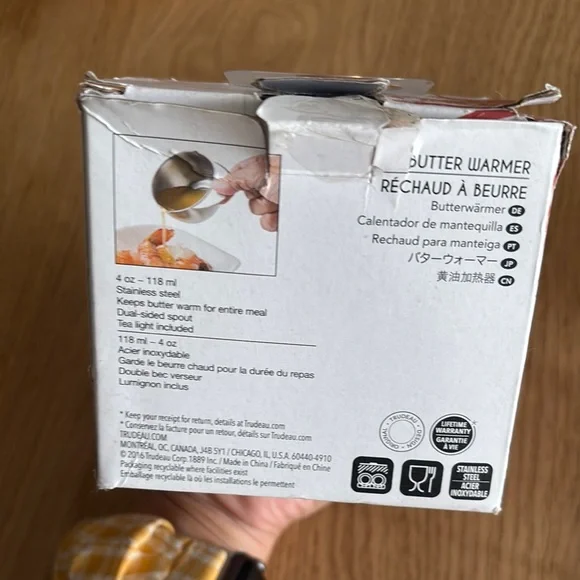 $8 Trudeau Silver Butter Warmer - Picture 4 of 9